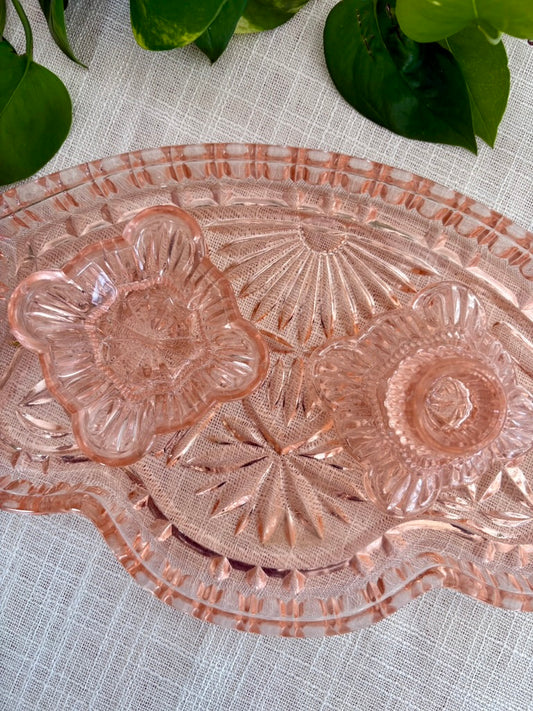 Glass Dressing Table Set