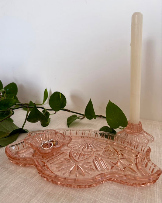 Glass Dressing Table Set