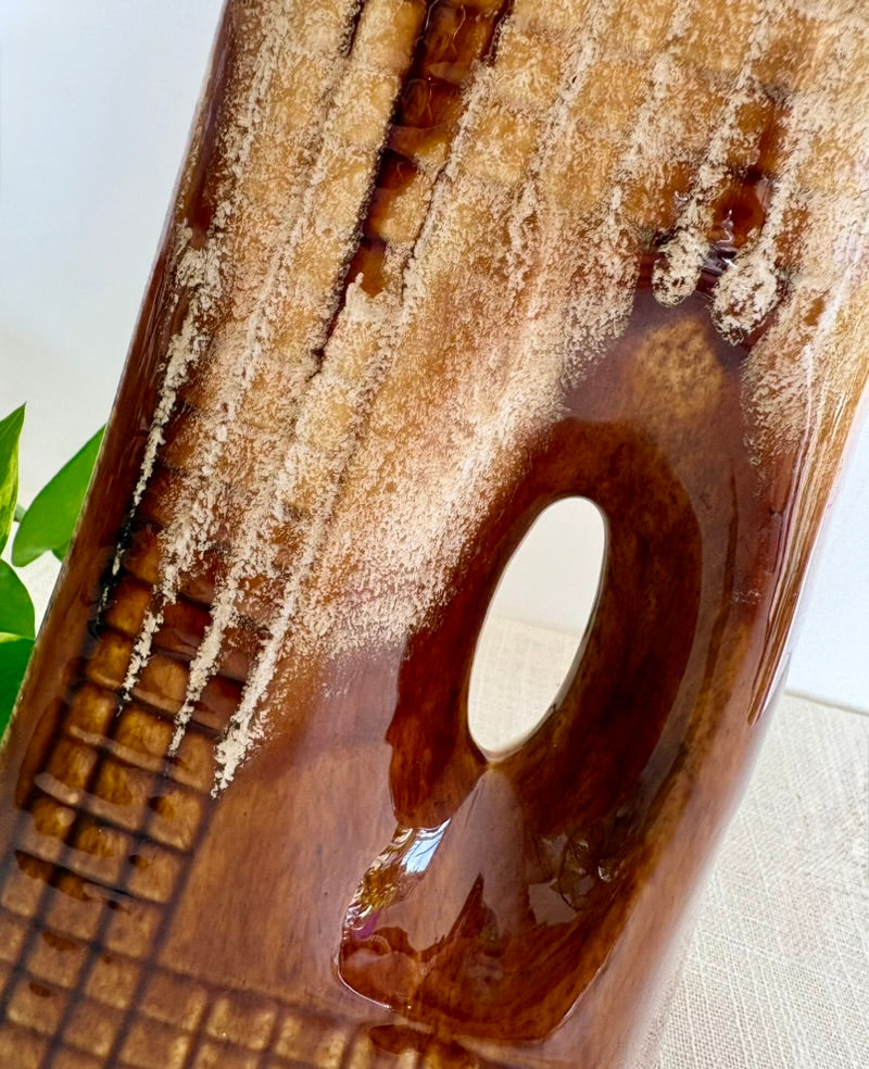 Israeli Ceramic Square Vase