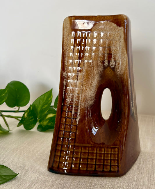 Israeli Ceramic Square Vase