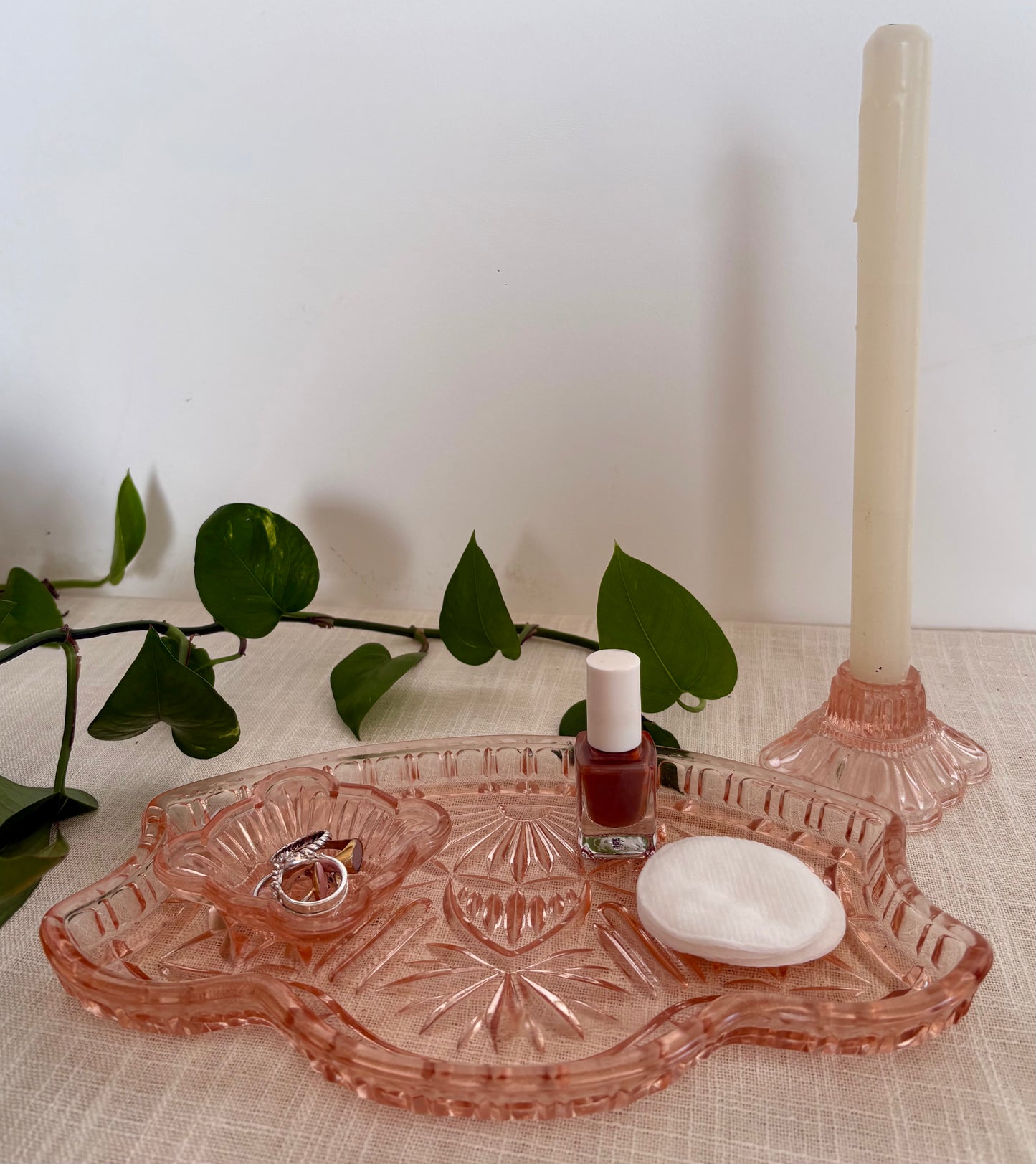Glass Dressing Table Set